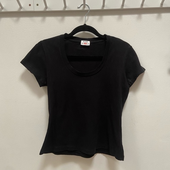 Re/Done + Hanes Scoop Neck Tshirt Small - Picture 4 of 4